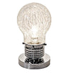 Febland LH73T Polished Chrome Bulb Shaped Modern Table Lamp