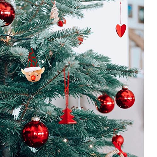 Widdop LED elf Christmas baubles set of six