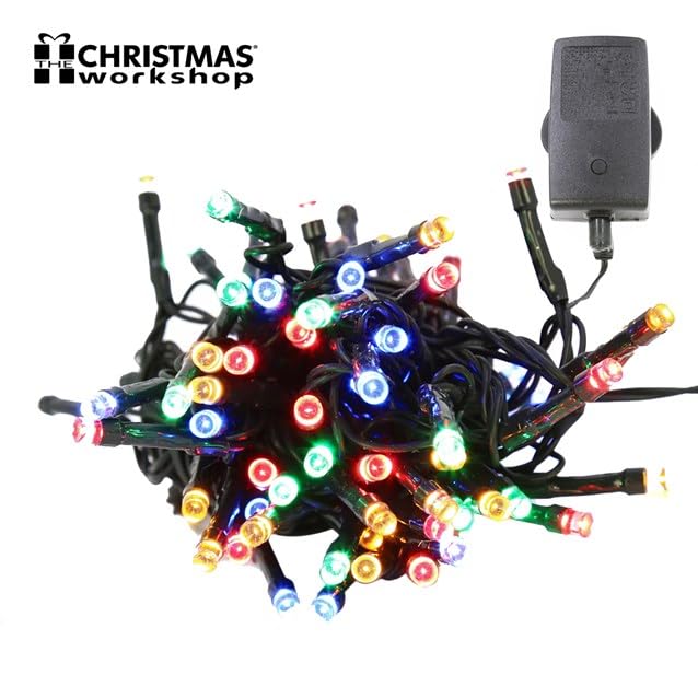 100 multi-coloured LED chaser Christmas lights – 6.9m