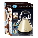 Quest cream 1.7L pyramid kettle 2200W