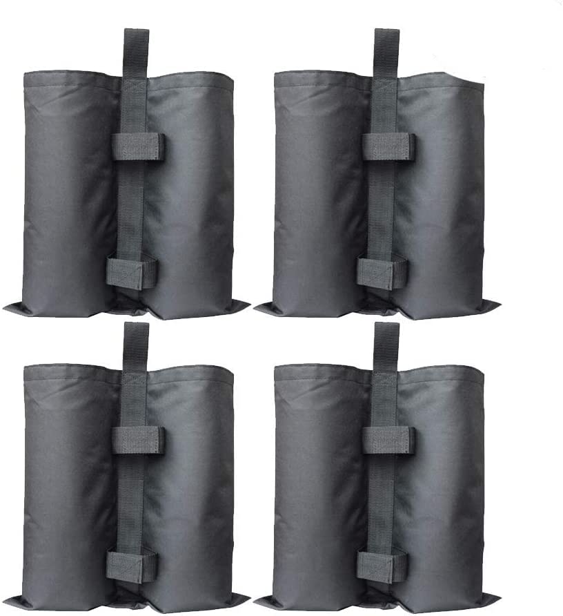 Set of four grey gazebo sandbag weights