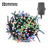 200 multi-coloured LED chaser Christmas lights – 13.9m