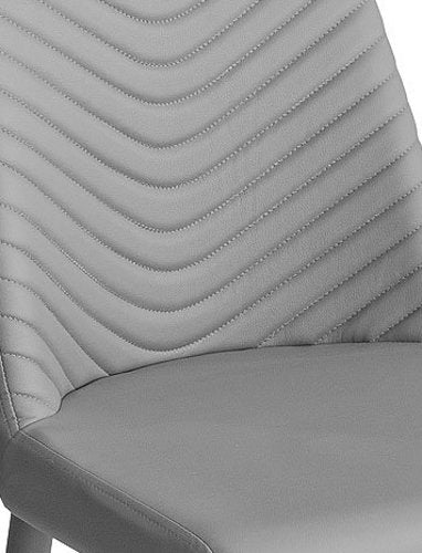 Riversway grey faux leather dining chair