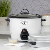 Quest 1.5L 500W white rice cooker and steamer