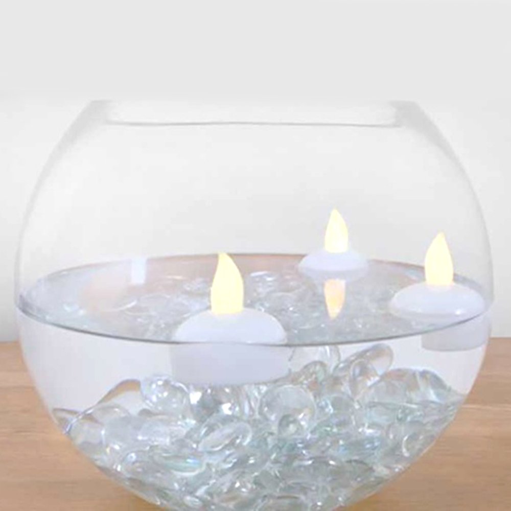 Anika waterproof flickering LED tealight pair