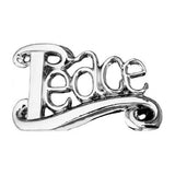 Febland silver ceramic Peace sign ornament – 34cm