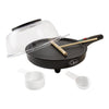 Quest 2-in-1 popcorn and crepe maker with 8 inch plate
