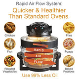 Quest 17L halogen air fryer oven with 5L extender ring