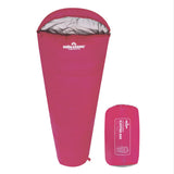 Single Mummy Sleeping Bag 2 Season Water Resistant, Pink - Milestone