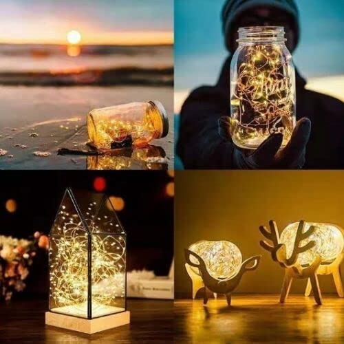40 cool white USB LED string lights on silver wire