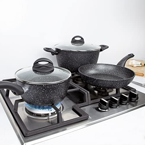 Blackmoor three-piece non-stick pan set