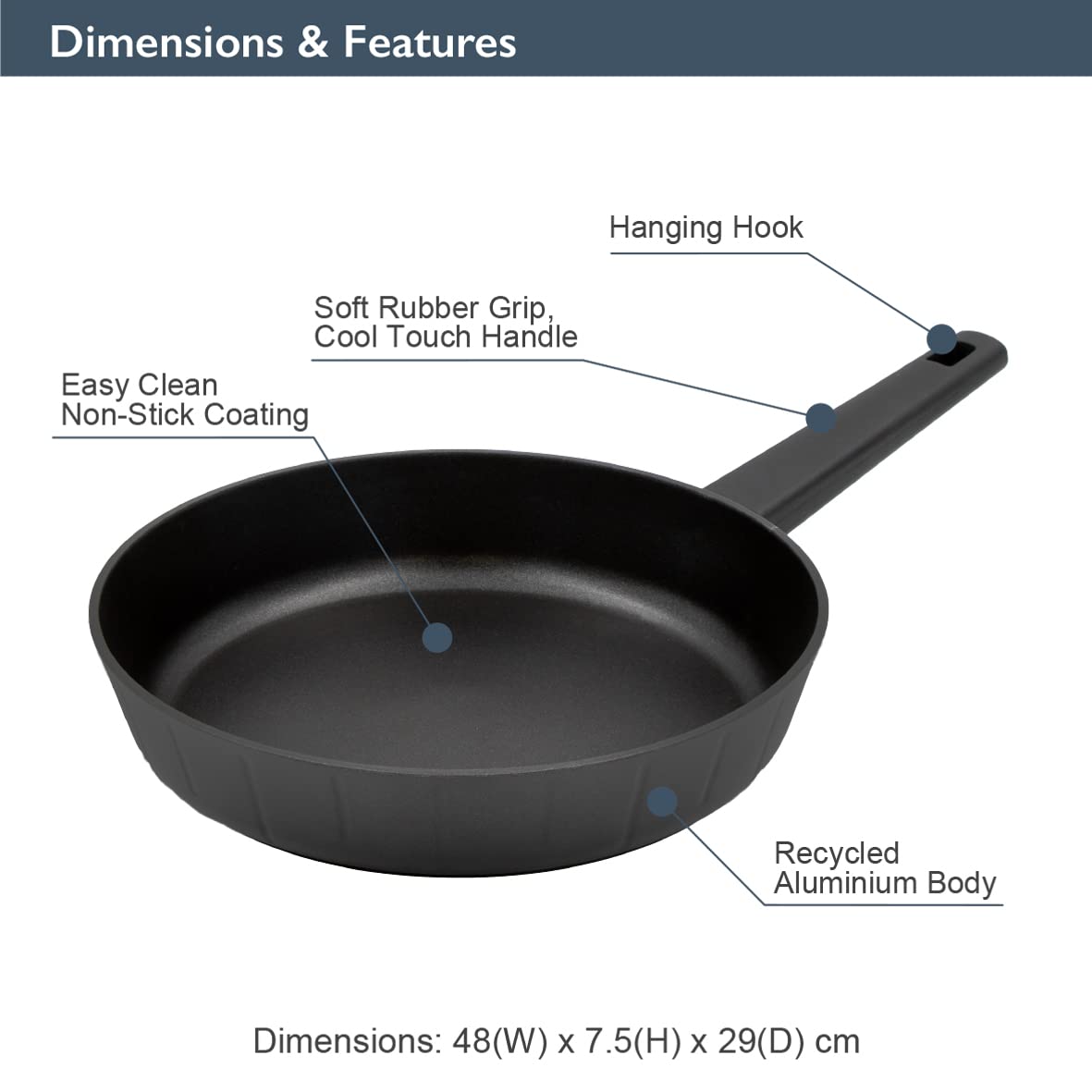 Blackmoor Neuvo 28cm Non-Stick Frying Pan for Induction Hobs
