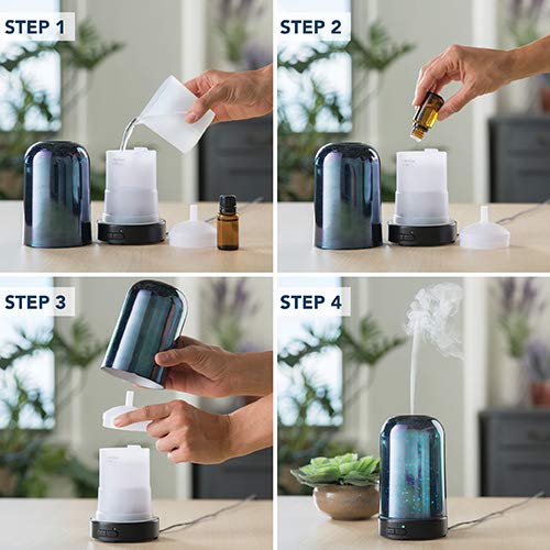 Airomé Galaxy 100ml glass ultrasonic essential oil diffuser