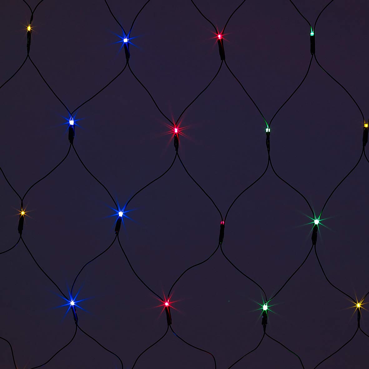 360 multi-coloured LED Christmas net lights – 3.5 x 1.2m