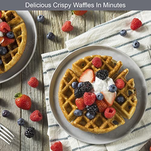 Quest rotating Belgian waffle maker