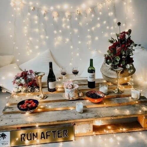 40 cool white USB LED string lights on silver wire