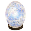 Febland Table Lamp - Mini Mosaic Egg Light - Decorated Glass - Black