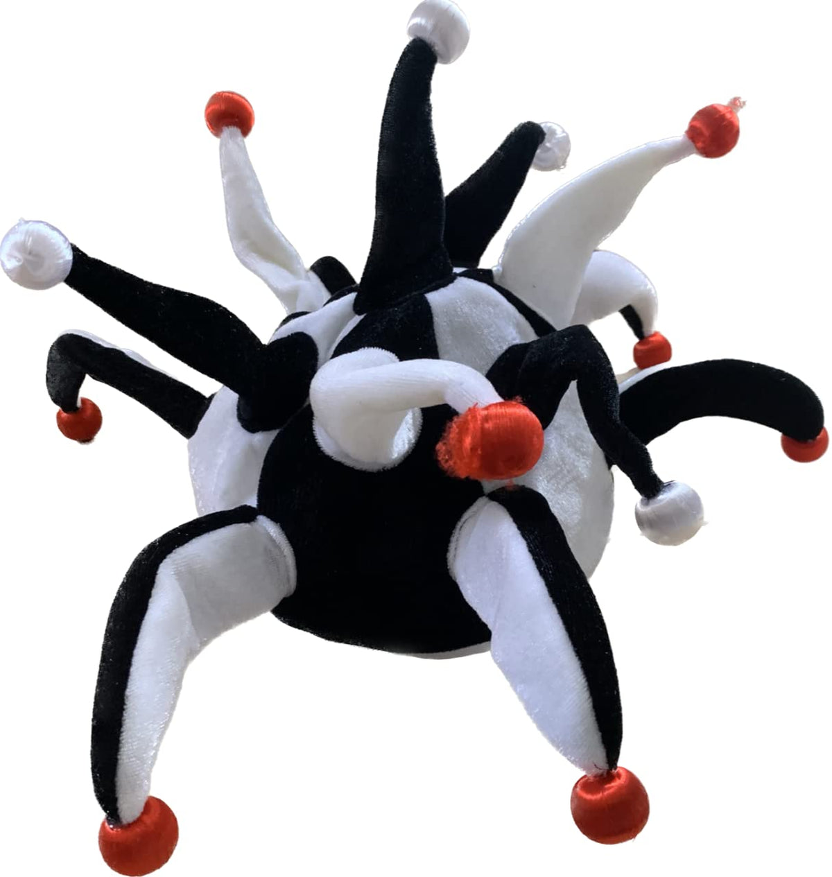 Light Up Jester hat - Black & White - Football Hat -Newcastle, Fulham, Notts County