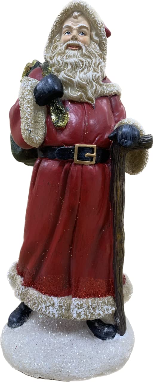 Premier pair of Santa Christmas ornaments with gifts