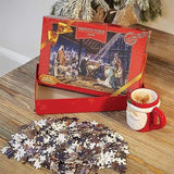 Richard Macneil robin on a holly bush 500-piece jigsaw puzzle