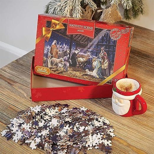 Richard Macneil robin on a holly bush 500-piece jigsaw puzzle
