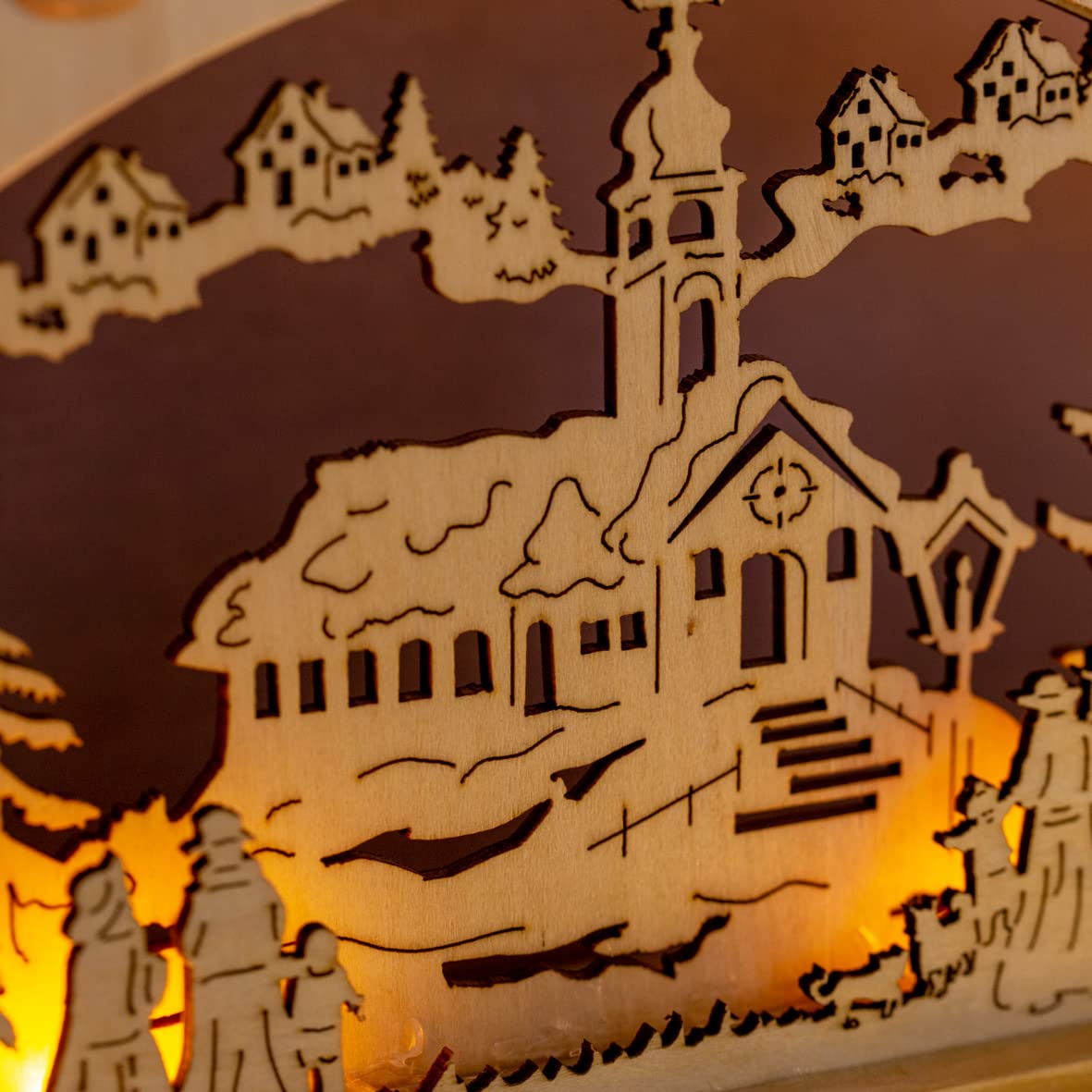 The Christmas Workshop 70780 wooden LED candle bridge
