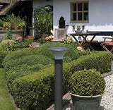 Luxform Perth anthracite 12V tall garden post light