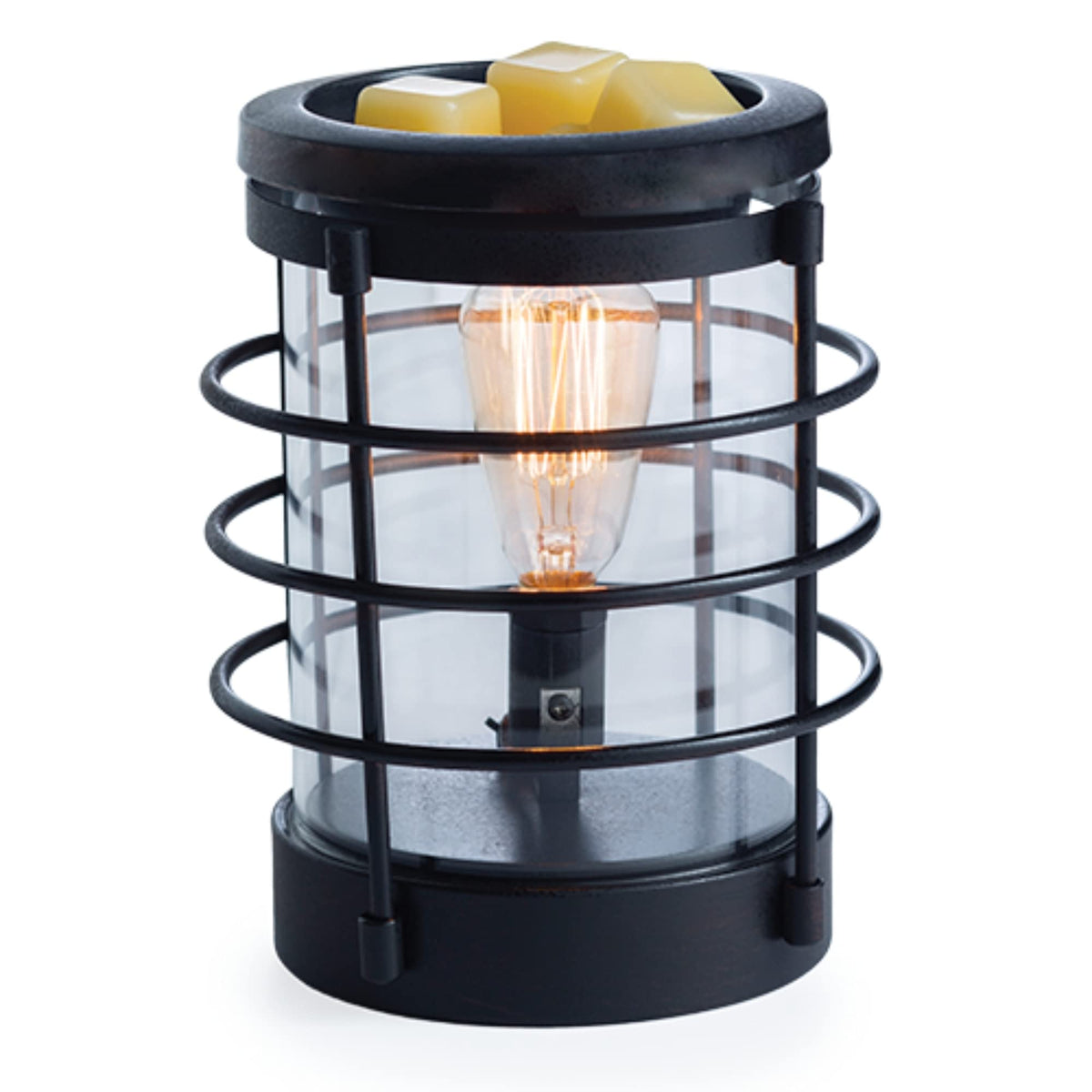 Candle Warmers Etc. Coastal Edison Bulb fragrance warmer – black
