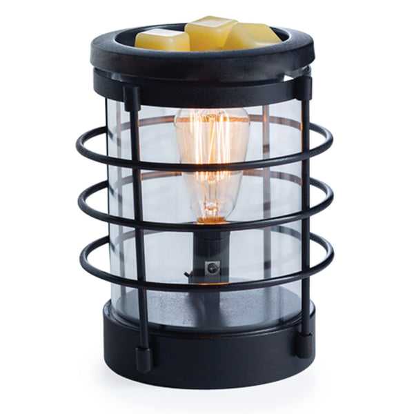 Candle Warmers Etc. Edison Style Illumination Fragrance Warmer, Light up Warmer for Warming Scented Candle, Wax Melts or Essential Oils
