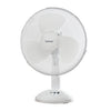 Benross 43920 12-Inch Standing Desk Fan/Easy Push Control Buttons / 3 Speed Settings/Oscillating Head/Safety Guard/Use In Home, Office, Commercial & More/White Colour