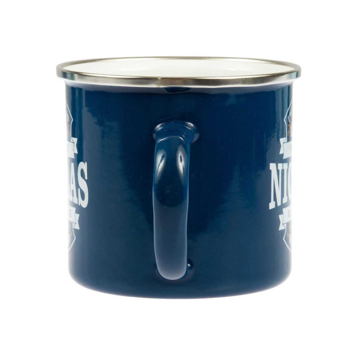 History & Heraldry pre-printed teacher enamel camping mug