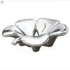 Silver ceramic five-leaf clover bowl – 35cm