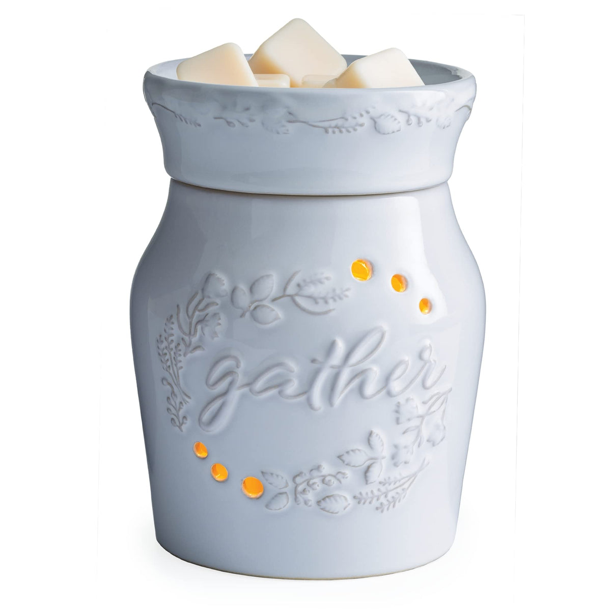 Candle Warmers Etc. Holiday Gather white fragrance warmer