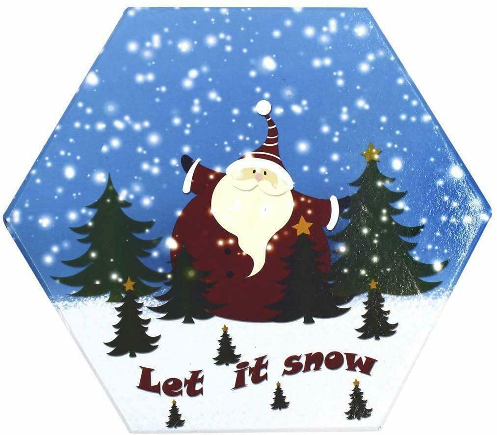 Set of 14 fun Christmas scene decoupage baubles