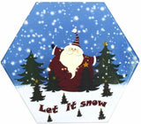 Set of 14 fun Christmas scene decoupage baubles