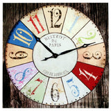 Bistrot De Paris large 80cm canvas wall clock