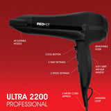 Red Hot black 2200W professional hair dryer