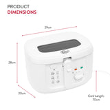 Quest white 2.5L 1800W deep fryer