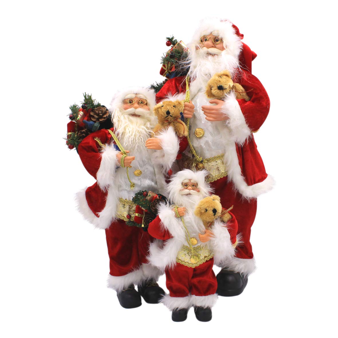30cm traditional Santa Claus Christmas figure in red