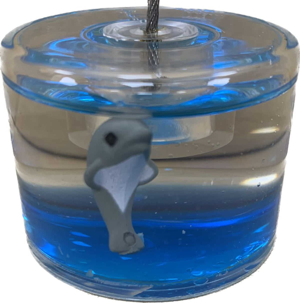 Blue dolphin place card holder for weddings and table settings