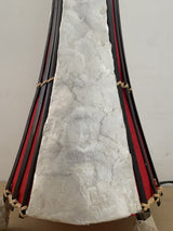 70cm red and white tortoiseshell-style floor lamp