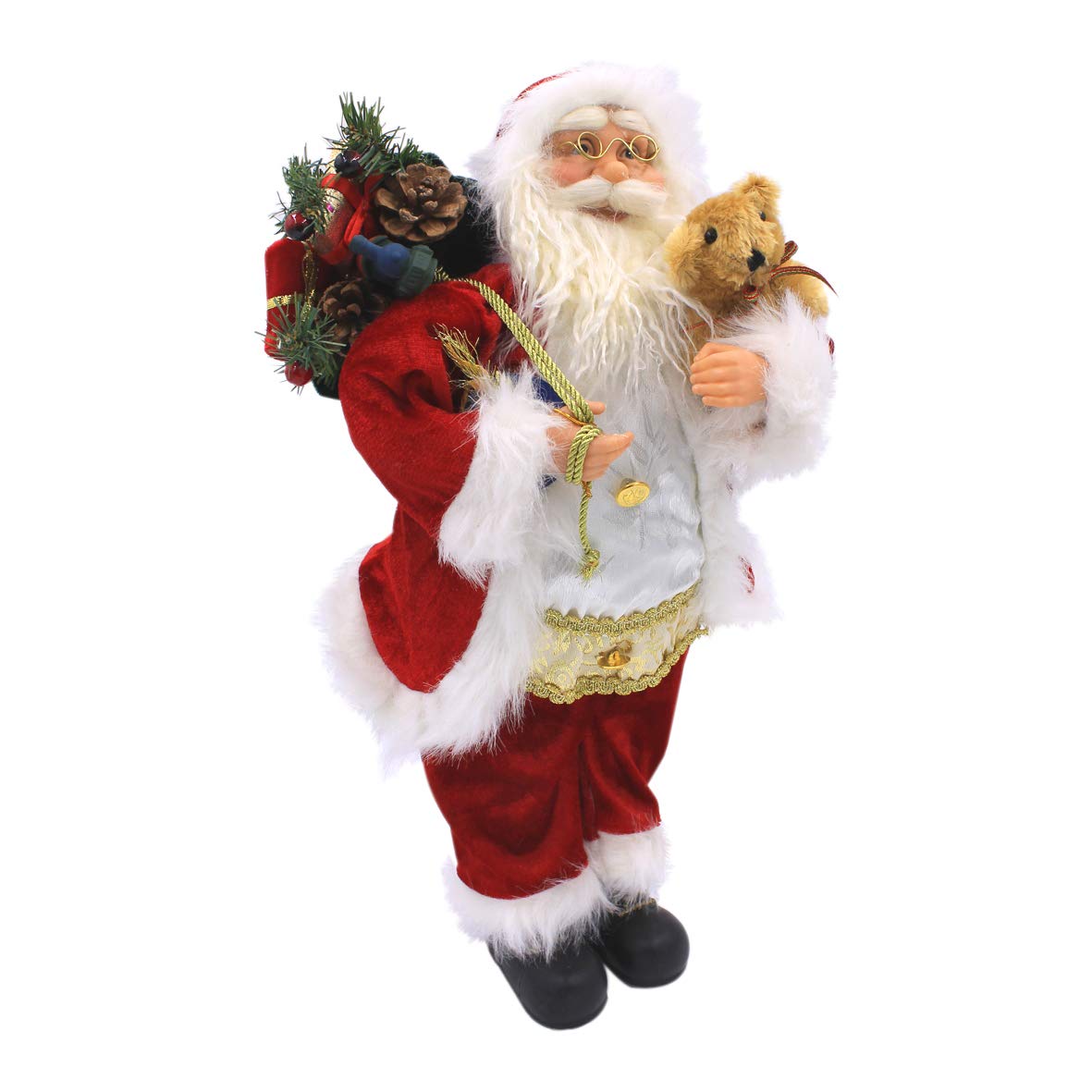 45cm traditional Santa Claus Christmas figure in red