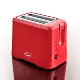 Quest red 2-slice toaster with variable browning