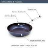 Blackmoor Blue Pro 20cm non-stick frying pan