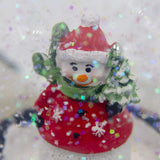 15cm musical snowman Christmas snow globe – wind-up