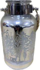 Winter Wonderland LED silhouette lanterns set of 2