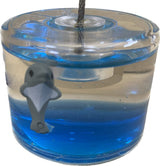 Blue dolphin place card holder for weddings and table settings