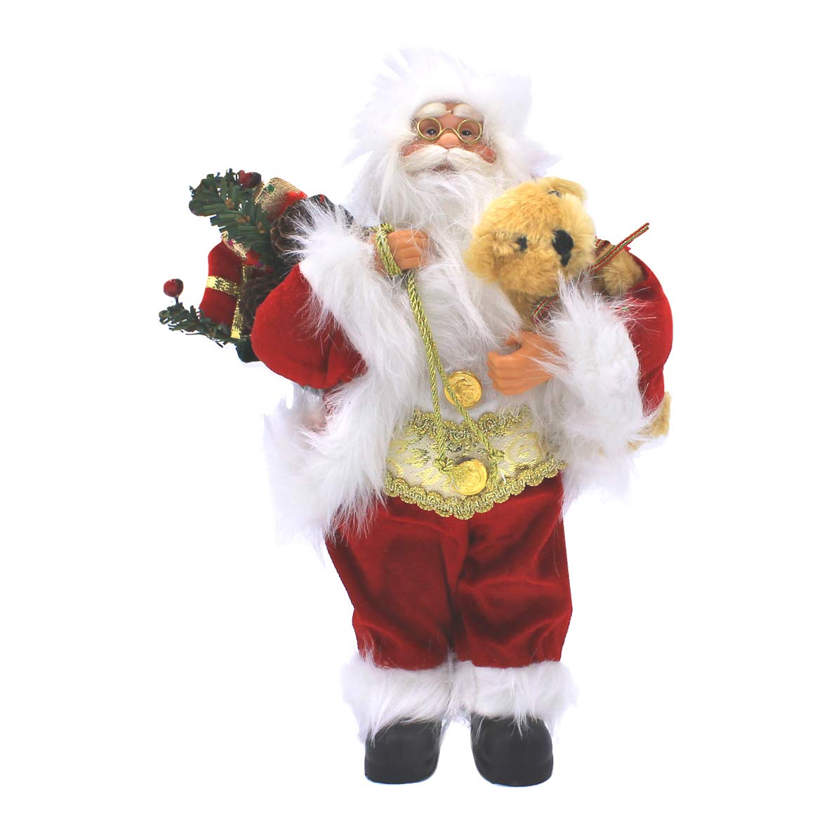 30cm traditional Santa Claus Christmas figure in red