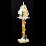70cm wooden LED Christmas treehouse with warm white lights