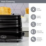 Quest Harmony black 2-slice toaster